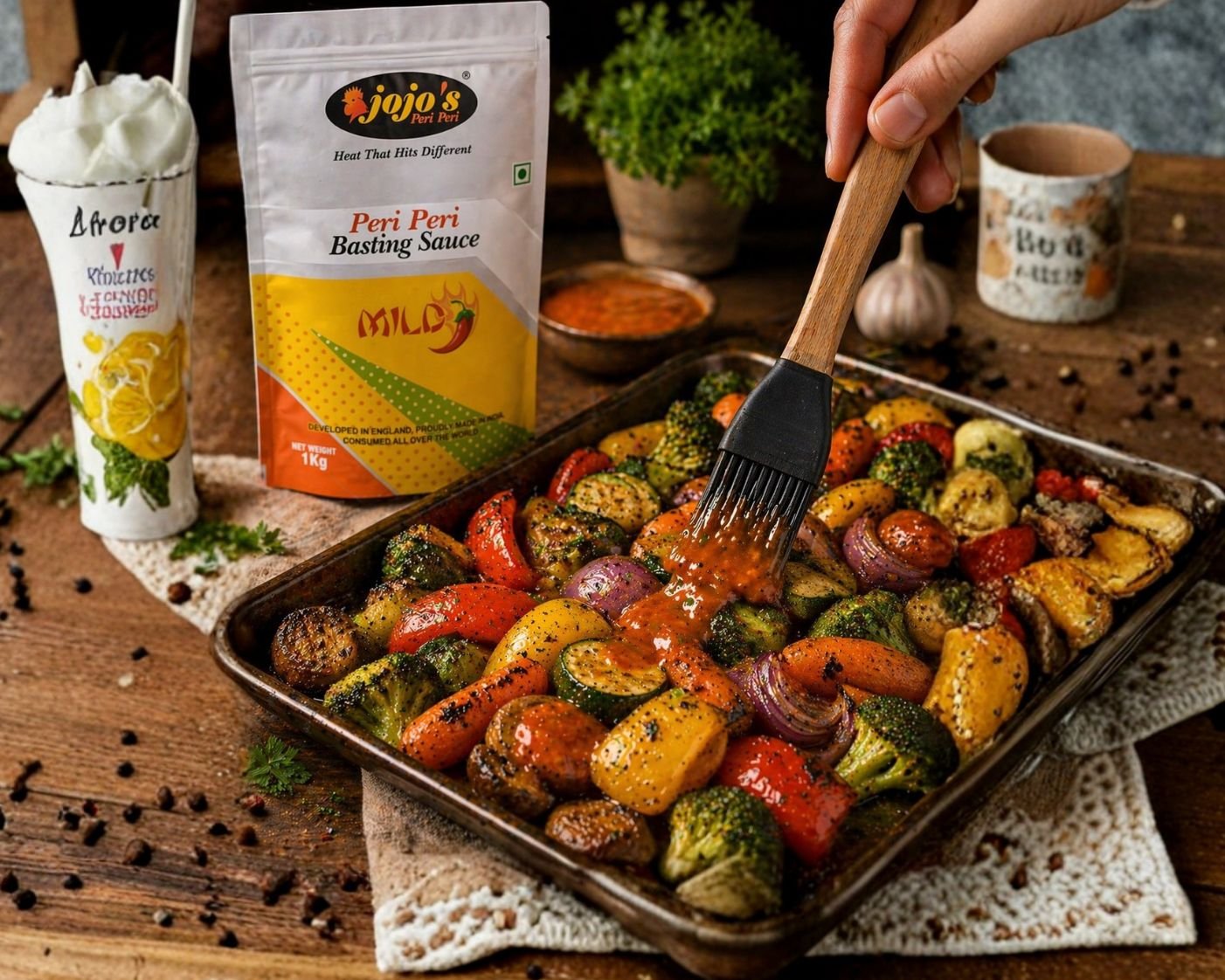 Roasted healthy vegetables