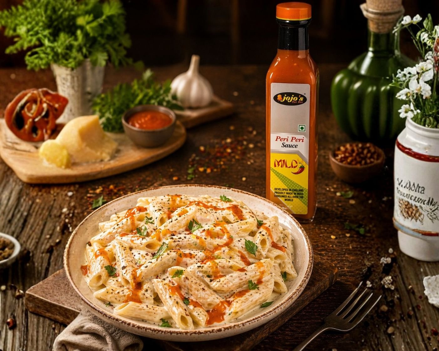 white sauce pasta